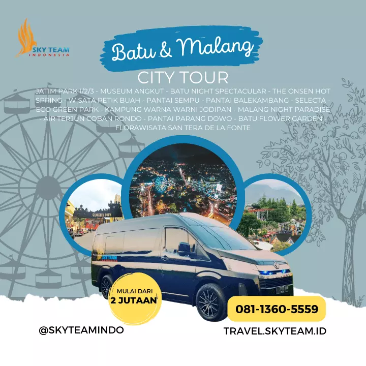 Paket Wisata Malang Batu City Tour 081-1360-5559 Paket Wisata Malang Batu City Tour 081-1360-5559